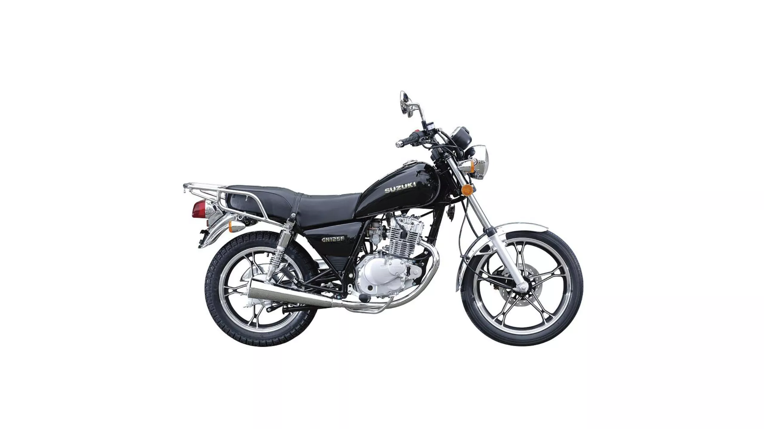 moto Suzuki GN 125 color negro